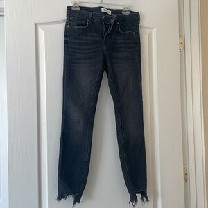 NEW Womens Zara "The Skinny" Jeans in Pearl Black - Size 28